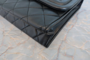 CHANEL/シャネル マトラッセフリンジチェーンショルダーバッグ ラムスキン ブラック/ゴールド金具 ショルダーバッグ 700070134