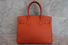 将图片加载到图库查看器，HERMES BIRKIN 30 Togo leather Orange □R刻印 Hand bag 600090283
