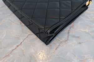 CHANEL/シャネル マトラッセフリンジチェーンショルダーバッグ ラムスキン ブラック/ゴールド金具 ショルダーバッグ 700070134