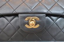 Load image into Gallery viewer, CHANEL Matelasse double flap double chain shoulder bag Lambskin Black/Gold hadware Shoulder bag 600060021
