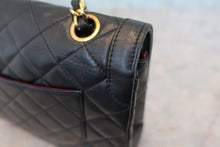 画像をギャラリービューアに読み込む, CHANEL/シャネル パリ限定マトラッセダブルフラップチェーンショルダーバッグ ラムスキン ブラック/ゴールド金具 ショルダーバッグ 800050133
