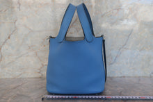 画像をギャラリービューアに読み込む, HERMES／エルメス ピコタンロックタッチＰＭ トリヨンクレマンス/ヴォースイフト ブルーパラダイス T刻印 ハンドバッグ 700100239
