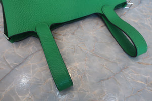 HERMES／エルメス ピコタンロックPM トリヨンクレマンス バンブー □R刻印 ハンドバッグ 700080180