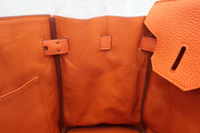 将图片加载到图库查看器，HERMES BIRKIN 30 Togo leather Orange □R刻印 Hand bag 600090283
