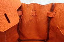 将图片加载到图库查看器，HERMES BIRKIN 30 Togo leather Orange □R刻印 Hand bag 600090283
