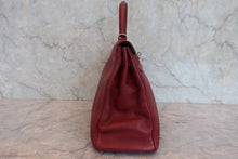 将图片加载到图库查看器，HERMES  KELLY 35 Clemence leather Rouge H □F刻印 Shoulder bag 800080210
