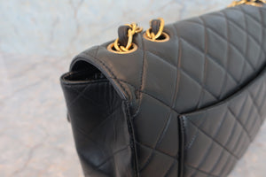CHANEL/シャネル 中マトラッセシングルフラップチェーンショルダーバッグ ラムスキン ブラック/ゴールド金具 ショルダーバッグ 700070111