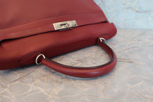 将图片加载到图库查看器，HERMES  KELLY 35 Clemence leather Rouge H □F刻印 Shoulder bag 800080210
