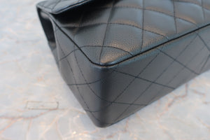 CHANEL Medium Matelasse Single flap chain shoulder bag Caviar skin Black/Gold hadware Shoulder bag 600060029