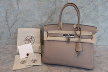 画像をギャラリービューアに読み込む, HERMES／エルメス バーキン30 トリヨンクレマンス トゥルティエールグレー □K刻印 ハンドバッグ 700040036
