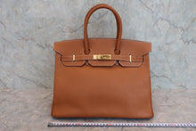 画像をギャラリービューアに読み込む, HERMES／エルメス バーキン35 クシュベル ゴールド □I刻印 ハンドバッグ 800040025
