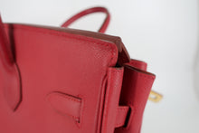 Load image into Gallery viewer, HERMES BIRKIN 35 Graine Couchevel leather Rouge vif □C Engraving Hand bag 800100073
