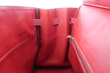 Load image into Gallery viewer, HERMES BIRKIN 35 Graine Couchevel leather Rouge vif □C Engraving Hand bag 800100073
