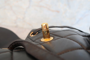 CHANEL/シャネル マトラッセチェーンリュック ラムスキン ブラック/ゴールド金具 リュック 700090222
