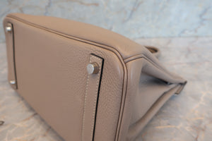 HERMES／エルメス バーキン30 トリヨンクレマンス トゥルティエールグレー □K刻印 ハンドバッグ 700040036