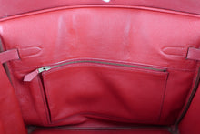 Load image into Gallery viewer, HERMES BIRKIN 35 Graine Couchevel leather Rouge vif □C Engraving Hand bag 800100073
