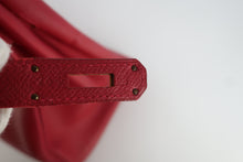 Load image into Gallery viewer, HERMES BIRKIN 35 Graine Couchevel leather Rouge vif □C Engraving Hand bag 800100073
