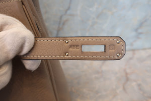 HERMES／エルメス バーキン30 トリヨンクレマンス トゥルティエールグレー □K刻印 ハンドバッグ 700040036