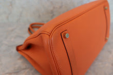 将图片加载到图库查看器，HERMES BIRKIN 35 Togo leather Orange □K刻印 Hand bag 500110132
