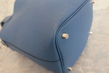 将图片加载到图库查看器，HERMES PICOTIN LOCK PM Clemence leather Blue Agate X刻印 Hand bag 600080191
