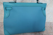 画像をギャラリービューアに読み込む, HERMES／エルメス ケリー35 ギリーズ トゴ/ヴォースイフト ターコイズ T刻印 ショルダーバッグ 700100241
