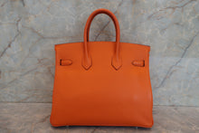 画像をギャラリービューアに読み込む, HERMES／エルメス バーキン25 ヴォーエプソン オレンジ □K刻印 ハンドバッグ 700080147
