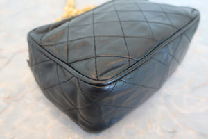 CHANEL/シャネル マトラッセフリンジチェーンショルダーバッグ ラムスキン ブラック/ゴールド金具 ショルダーバッグ 700090186