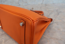 画像をギャラリービューアに読み込む, HERMES／エルメス バーキン25 ヴォーエプソン オレンジ □K刻印 ハンドバッグ 700080147
