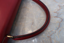 将图片加载到图库查看器，HERMES KELLY 28 Box carf leather Rouge vif Shoulder bag 500040113
