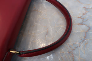 HERMES KELLY 28 Box carf leather Rouge vif Shoulder bag 500040113