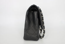 将图片加载到图库查看器，CHANEL/香奈儿 CF 双盖 双链条包 荔枝皮 Black/Silver hardware(黑色/银色金属) 肩背包 800090131
