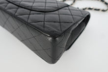 将图片加载到图库查看器，CHANEL/香奈儿 CF 双盖 双链条包 荔枝皮 Black/Silver hardware(黑色/银色金属) 肩背包 800090131
