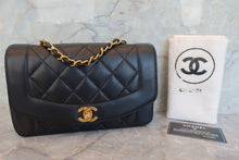 画像をギャラリービューアに読み込む, CHANEL/シャネル ダイアナマトラッセチェーンショルダーバッグ ラムスキン ブラック/ゴールド金具 ショルダーバッグ 700060065

