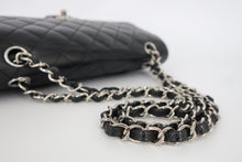 将图片加载到图库查看器，CHANEL/香奈儿 CF 双盖 双链条包 荔枝皮 Black/Silver hardware(黑色/银色金属) 肩背包 800090131
