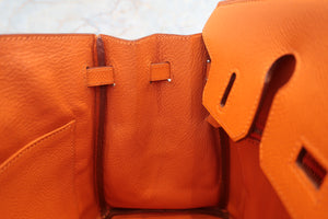HERMES／エルメス バーキン25 ヴォーエプソン オレンジ □K刻印 ハンドバッグ 700080147