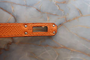 HERMES／エルメス バーキン25 ヴォーエプソン オレンジ □K刻印 ハンドバッグ 700080147