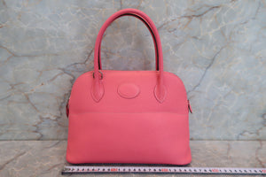 HERMES／エルメス ボリード27 ヴォーエプソン ローズアザレ T刻印 ショルダーバッグ 700040213