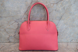 HERMES／エルメス ボリード27 ヴォーエプソン ローズアザレ T刻印 ショルダーバッグ 700040213