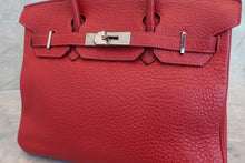 将图片加载到图库查看器，HERMES BIRKIN 30 Fjord leather Rouge garance □I刻印 Hand bag 600090281
