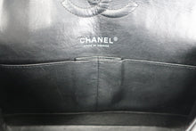 将图片加载到图库查看器，CHANEL/香奈儿 CF 双盖 双链条包 荔枝皮 Black/Silver hardware(黑色/银色金属) 肩背包 800090131
