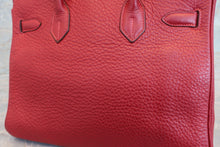 将图片加载到图库查看器，HERMES BIRKIN 30 Fjord leather Rouge garance □I刻印 Hand bag 600090281
