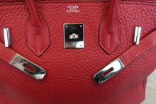 将图片加载到图库查看器，HERMES BIRKIN 30 Fjord leather Rouge garance □I刻印 Hand bag 600090281
