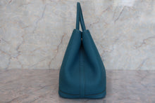 将图片加载到图库查看器，HERMES GARDEN PARTY TPM Negonda leather Blue izmir X刻印 Tote bag 600080198
