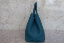 将图片加载到图库查看器，HERMES GARDEN PARTY TPM Negonda leather Blue izmir X刻印 Tote bag 600080198
