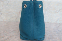 将图片加载到图库查看器，HERMES GARDEN PARTY TPM Negonda leather Blue izmir X刻印 Tote bag 600080198
