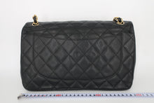 画像をギャラリービューアに読み込む, CHANEL/シャネル 中マトラッセＷフラップＷチェーンショルダーバッグ キャビアスキン ブラック/ゴールド金具 ショルダーバッグ 800100006
