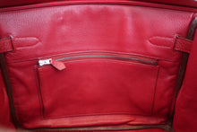 将图片加载到图库查看器，HERMES BIRKIN 30 Fjord leather Rouge garance □I刻印 Hand bag 600090281
