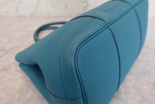 将图片加载到图库查看器，HERMES GARDEN PARTY TPM Negonda leather Blue izmir X刻印 Tote bag 600080198
