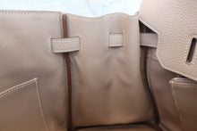 Load image into Gallery viewer, HERMES BIRKIN 35 Clemence leather Argile Hand bag 600070134
