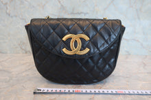 将图片加载到图库查看器，CHANEL/CF 大号经典双C 链条包 羊皮 Black/Gold hadware(黑色/金色金属) 肩背包 800040043
